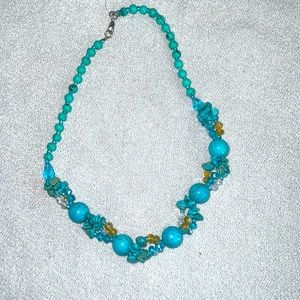 Necklace, costume jewelry. For lovers of turquoise